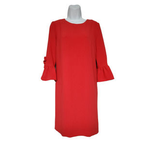 Sara Campbell 3/4 Sleeved Cerise Shift Dress 2